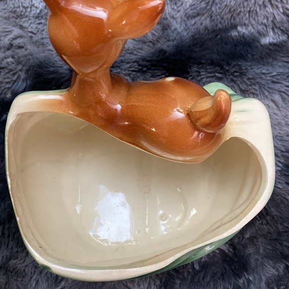 Vintage Deer Ceramic Planter - Green and Brown - Picture 6 of 16